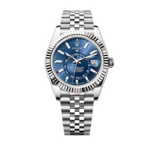 Rolex-Sky-Dweller.jpg Rolex Sky-Dweller Blue Dial Stainless Steel 336934 Jubilee Replica
