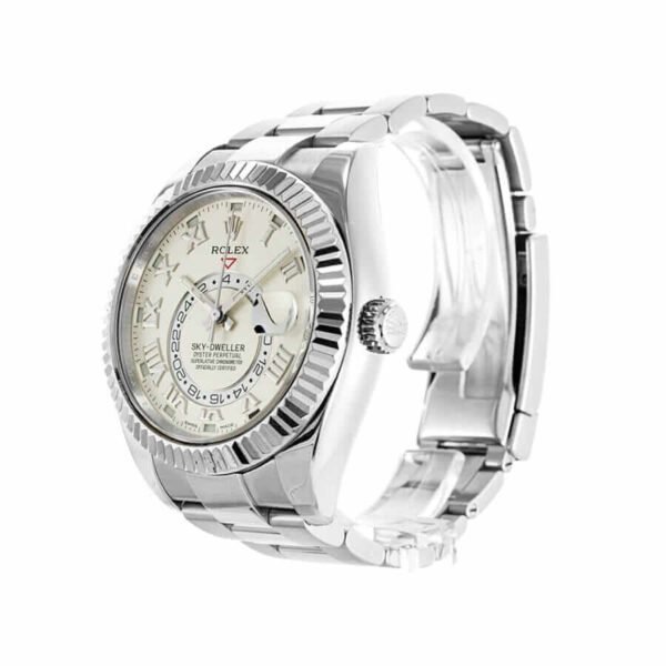Rolex-Sky-Dweller-White-Dial-Replica-Left-1.jpg Rolex Sky-Dweller 326939 White Dial Oyster Replica