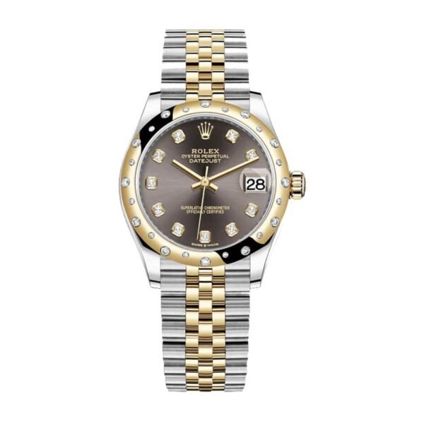 rolex-datejust-31mm-278343rbr-yellow-gold-steel-automatic-grey-with-diamond-dial.jpg Rolex Grey Diamond Replica