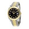 Rolex Datejust Black Diamond Dial Steel Yellow Gold 126303BKDJ Jubilee Replica