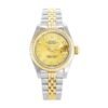 Rolex Datejust Yellow Gold Steel Diamond Dial Ladies 69173 Jubilee Replica