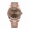 Rolex Day Date 228235 Rose Gold Chocolate Roman Dial Replica