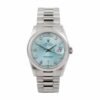 rolex-day-date-ii-218206-v6-stainless-steel-blue-dial-replica.jpg Ice Blue Watch Replica