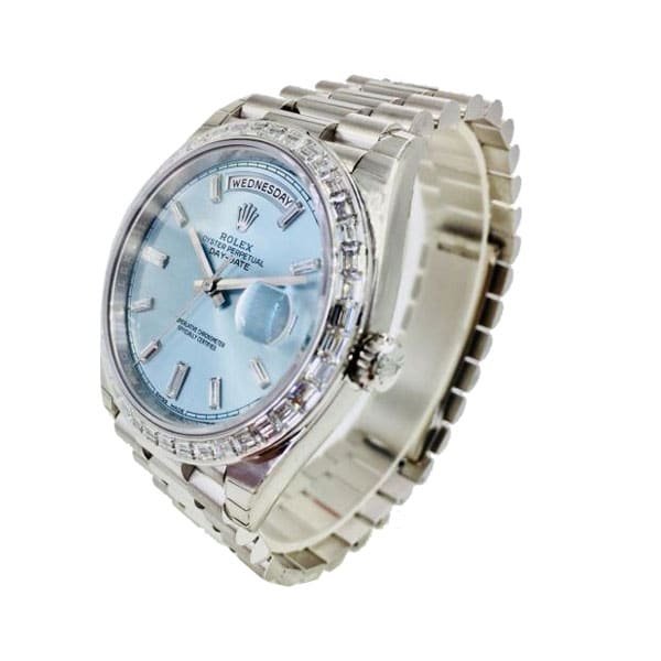 rolex-day-date-platinum-228396tbr001-ice-blue-baguette-index-replica-1.jpg Rolex Day-Date Platinum 228396TBR Ice Blue Baguette Index Replica
