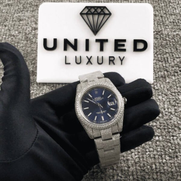 rolex-iced-out-replica-2.jpg Rolex Datejust White Gold Blue Dial Iced Out 126300 Replica