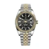 rolex-sky-dweller-gold-replica-4.webp Rolex Sky-Dweller 326933 Steel Gold Black Dial Replica