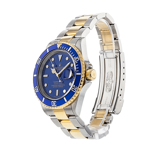 rolex-submariner-16613-replica-left.png Rolex Submariner Date Two Tone Blue Dial 16613 Replica